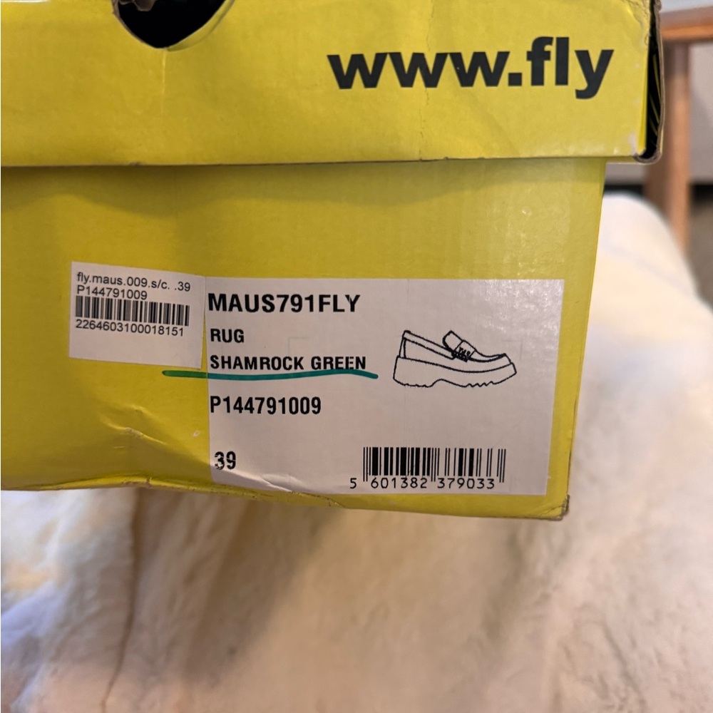 Fly London Women’s Loafers in Shamrock Green - Picture 6 of 6